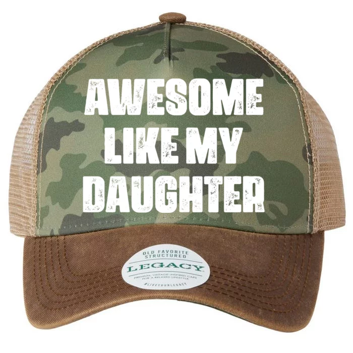 Awesome Like My Daughter Mother's Day Father's Day Mom Dad Legacy Tie Dye Trucker Hat