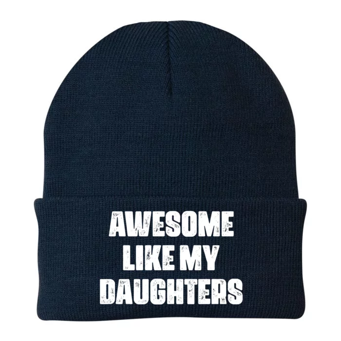 Awesome Like My Daughters Mother's Day Father's Day Mom Girl Dad Knit Cap Winter Beanie