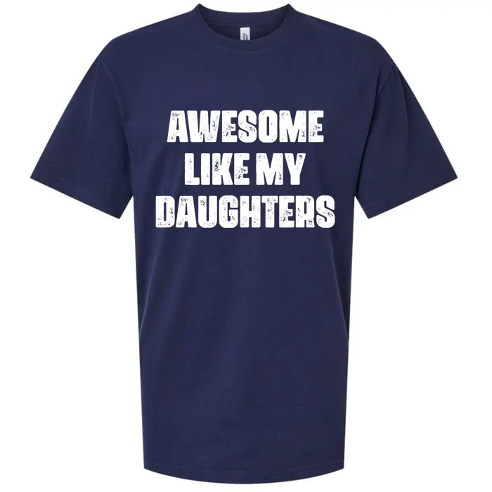 Awesome Like My Daughters Mother's Day Father's Day Mom Girl Dad Sueded Cloud Jersey T-Shirt