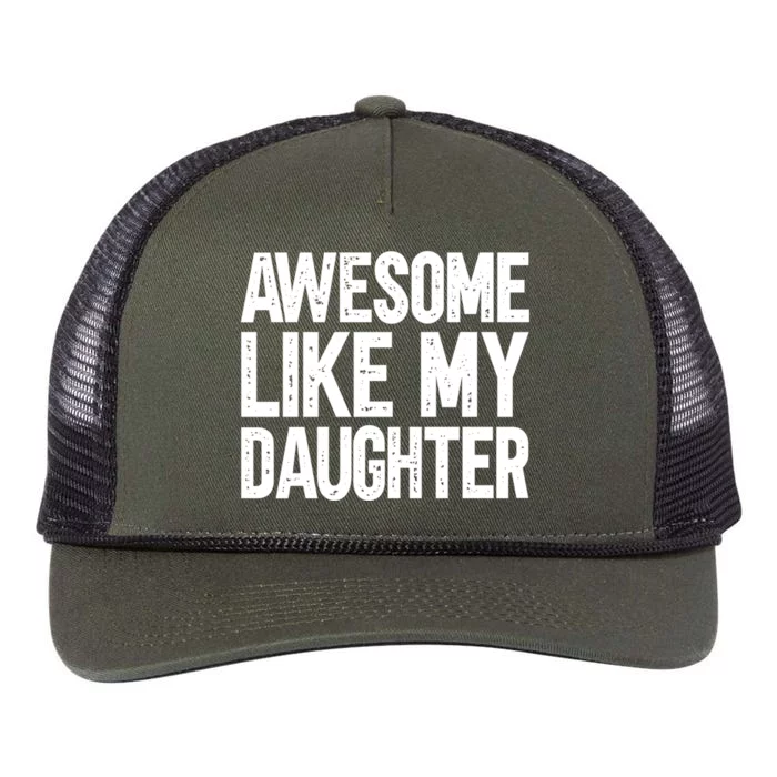 Awesome Like My Daughter Cute Gift Retro Rope Trucker Hat Cap