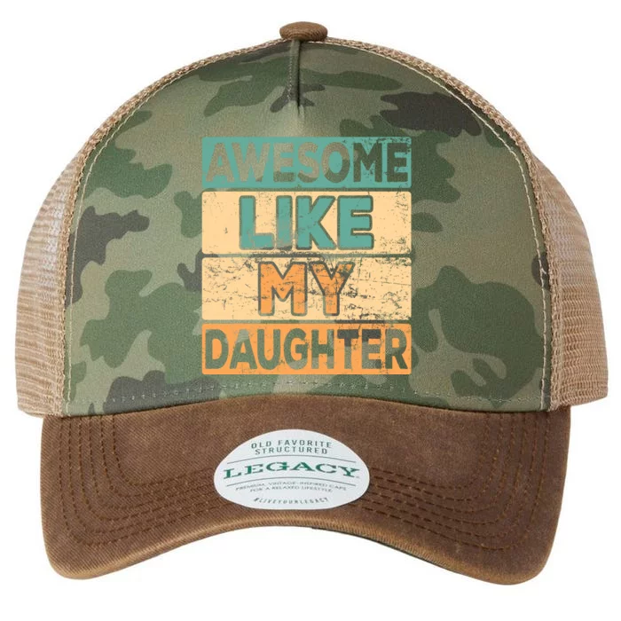 Awesome Like My Daughter Parents' Day Legacy Tie Dye Trucker Hat