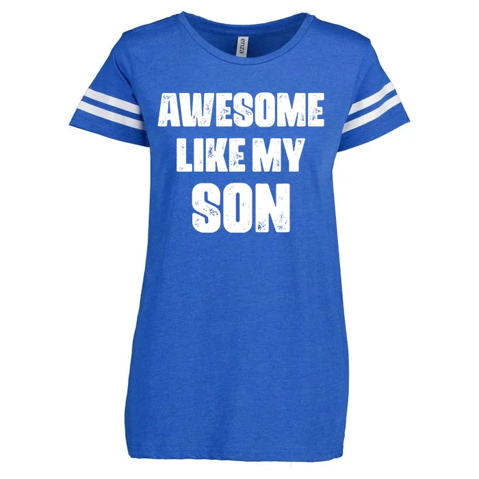 Awesome Like My Son Mother's Day Father's Day Boy Mom Dad Enza Ladies Jersey Football T-Shirt