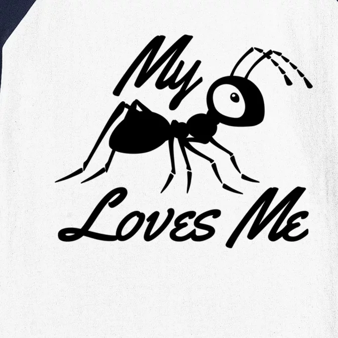 Ant Lovers My Aunt Loves Me For Nephew Niece Gift Funny Cute Gift Baseball Sleeve Shirt