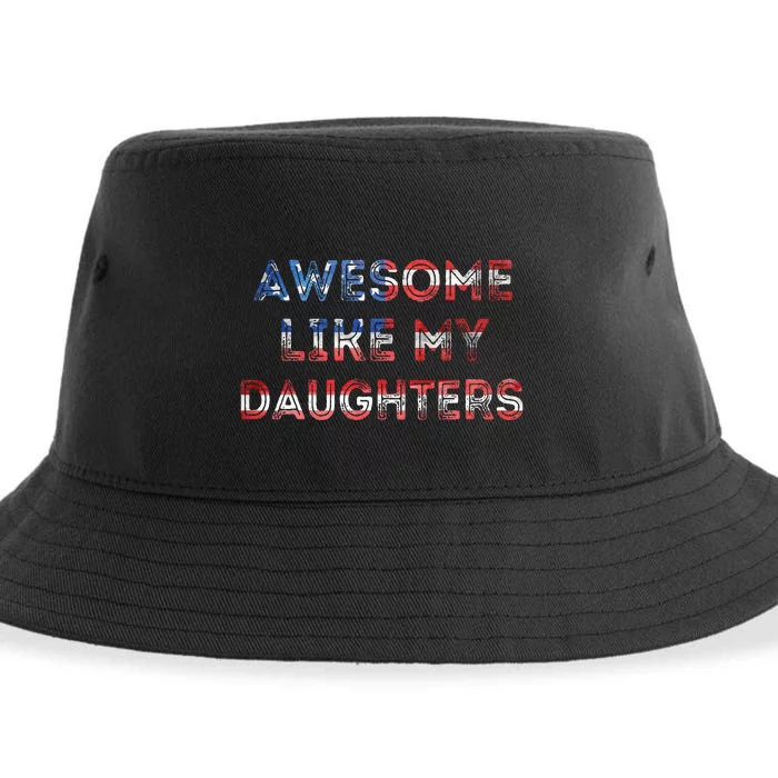 Awesome Like My Daughters Fathers Day Sustainable Bucket Hat