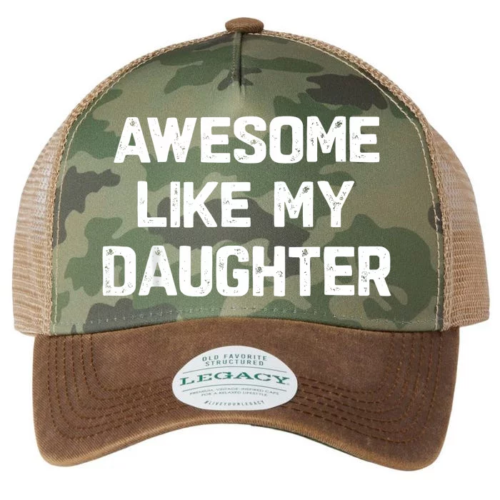 Awesome Like My Daughter Funny Fathers Day Gift Dad Legacy Tie Dye Trucker Hat