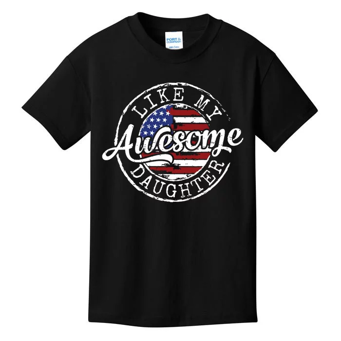 Awesome Like My Daughter Funny Dad Mother Father Day Gift Kids T-Shirt