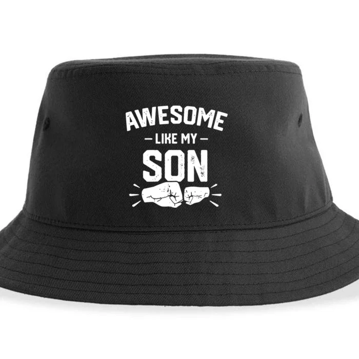 AWESOME LIKE MY SON Funny Father's Day Sustainable Bucket Hat