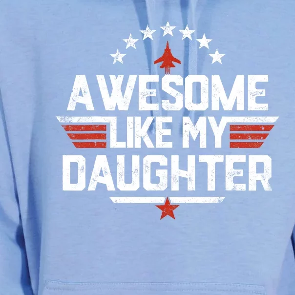 Awesome Like My Daughter Funny Dad Birthday Fathers Day Unisex Surf Hoodie