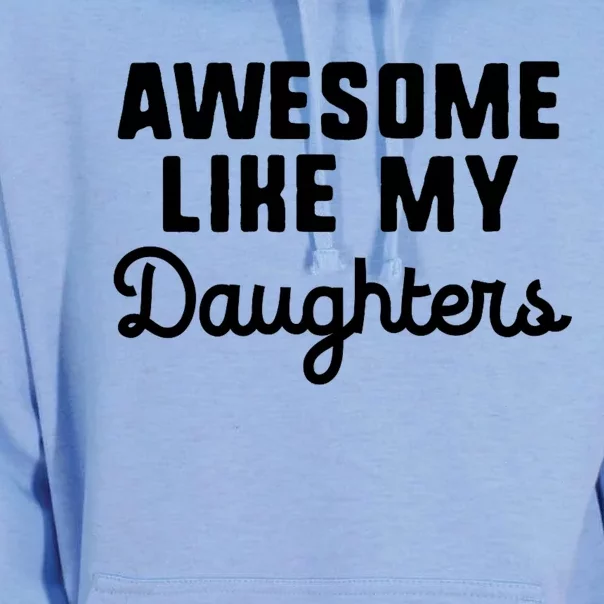 Awesome Like My Daughters Mom Dad Cool Funny Unisex Surf Hoodie