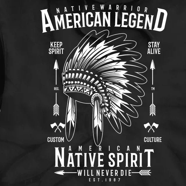 American Legend Native Spirit Tie Dye Hoodie