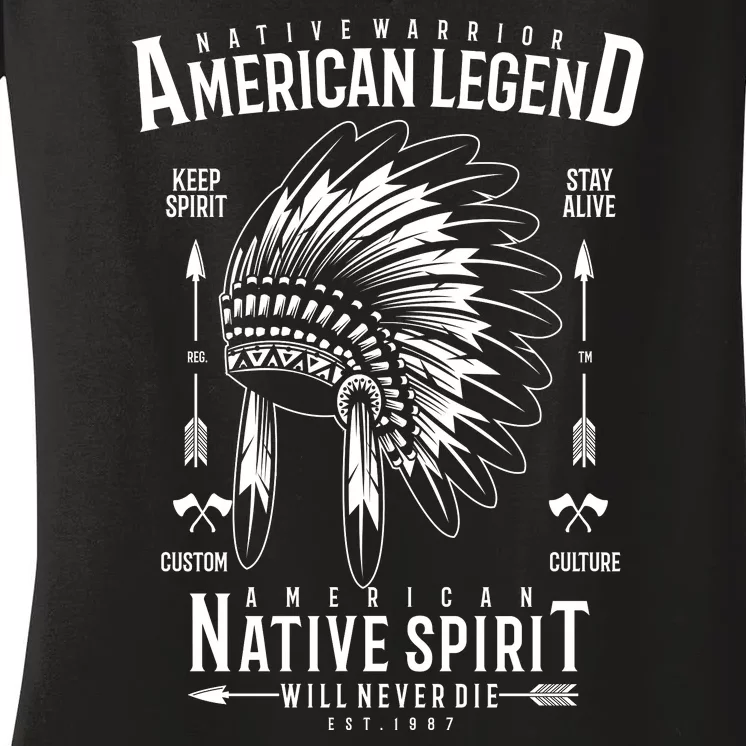 American Legend Native Spirit Women's V-Neck T-Shirt