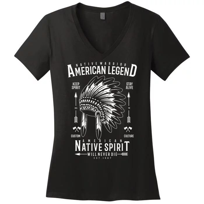 American Legend Native Spirit Women's V-Neck T-Shirt