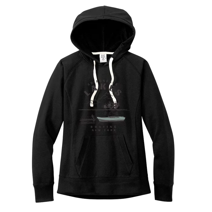 Adirondack Lakes Ny Boating Great Gift Women's Fleece Hoodie