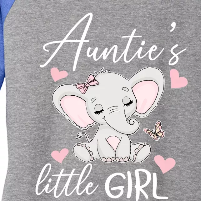 Aunties Little Niece From Aunt To Niece Gift Women's Tri-Blend 3/4-Sleeve Raglan Shirt