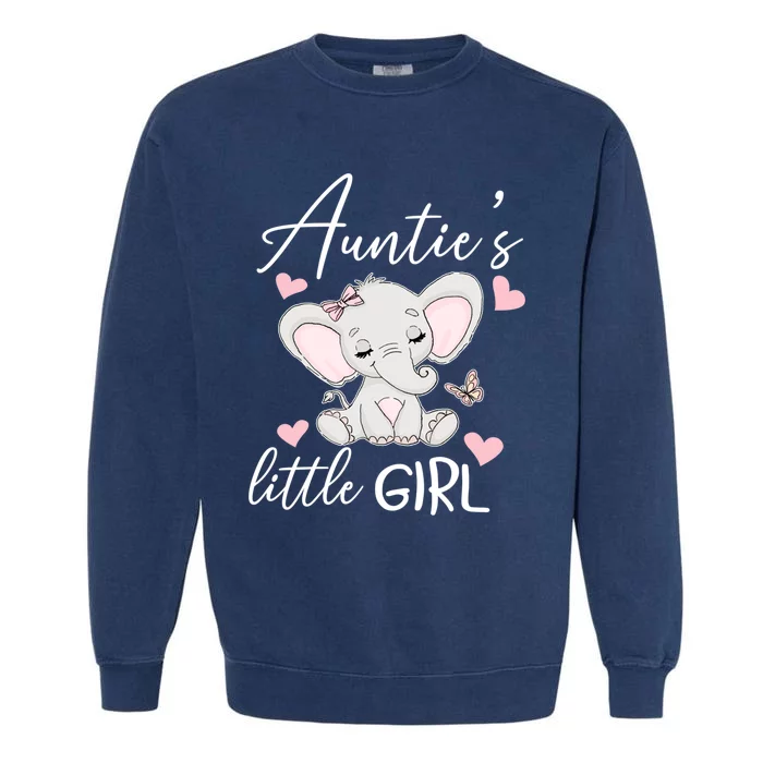 Aunties Little Niece From Aunt To Niece Gift Garment-Dyed Sweatshirt