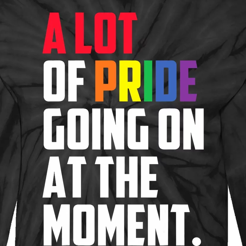 A Lot Of Pride Going On At The Moment Lgbt Pride Month Tie-Dye Long Sleeve Shirt