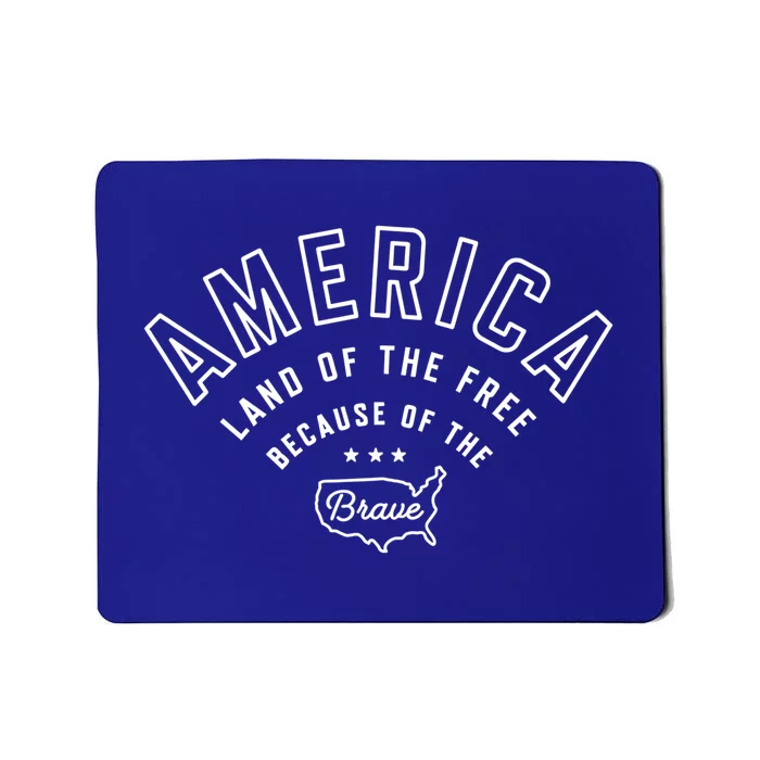 America Land Of The Free Independence Day 4th Of July Cute Gift Mousepad