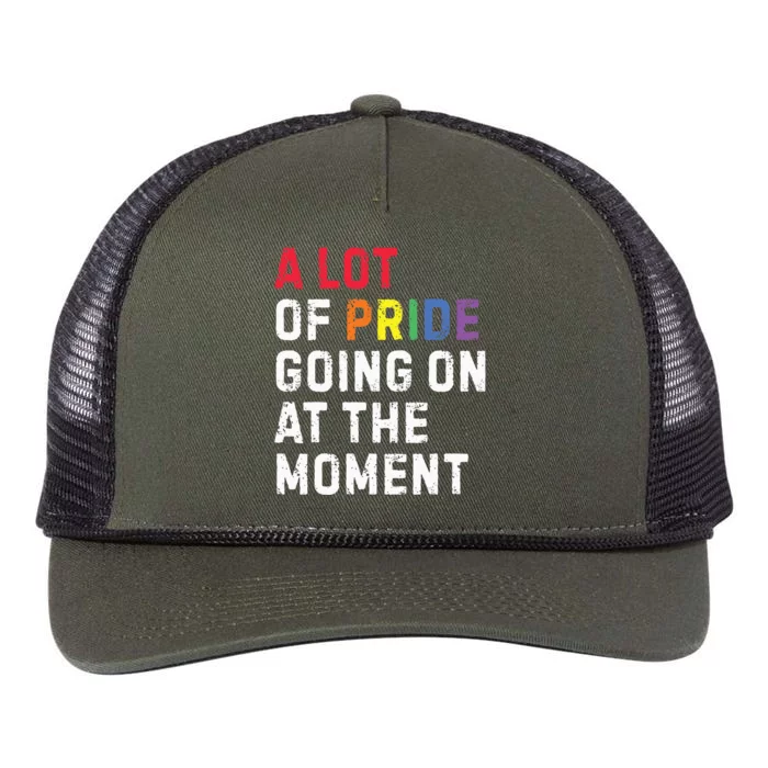 A Lot Of Pride Going On At Moment Retro Rope Trucker Hat Cap