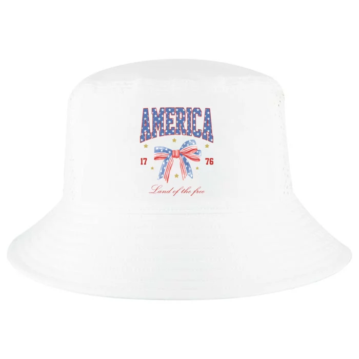 America Land Of The Free Bow Cool Comfort Performance Bucket Hat