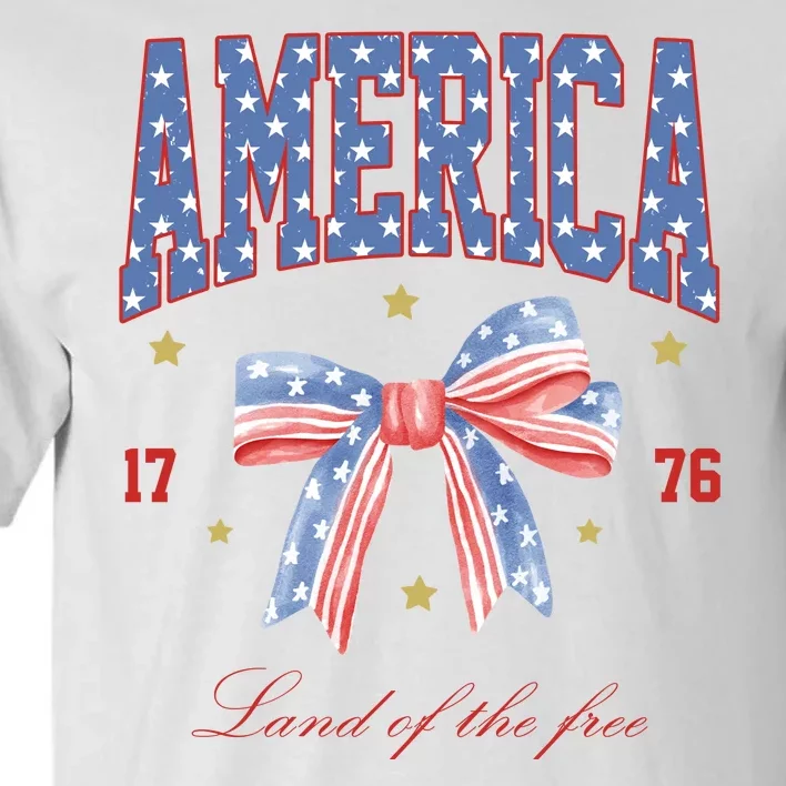 America Land Of The Free Bow Tall T-Shirt