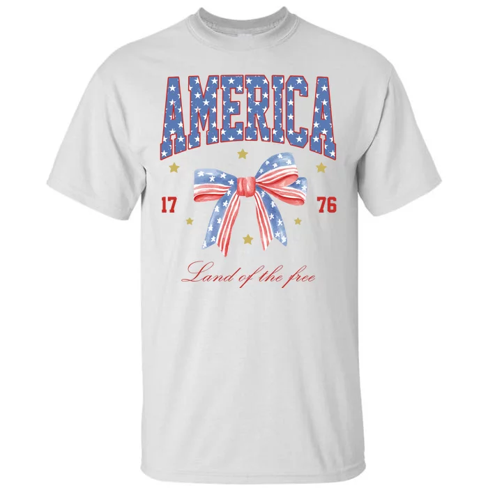 America Land Of The Free Bow Tall T-Shirt