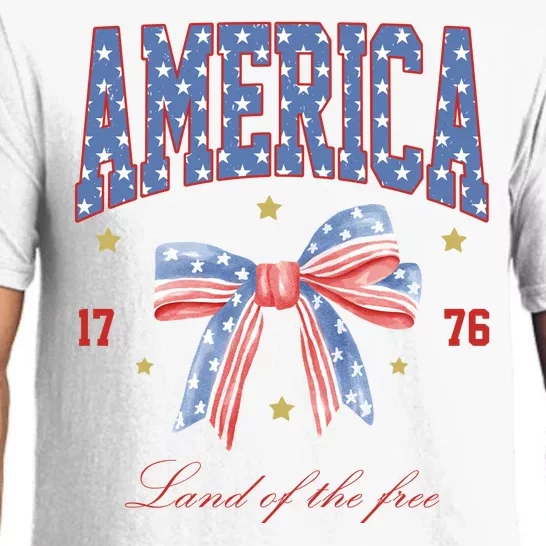 America Land Of The Free Bow Pajama Set