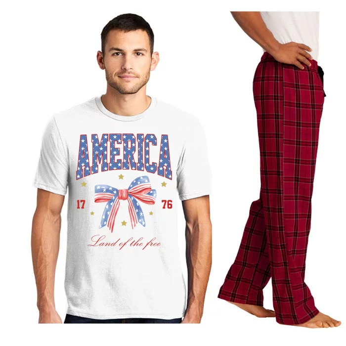 America Land Of The Free Bow Pajama Set