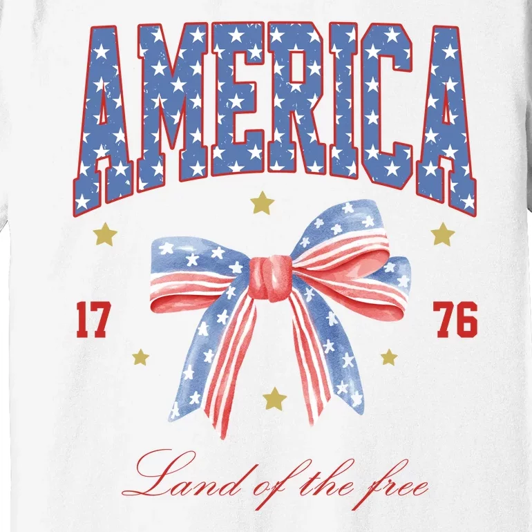 America Land Of The Free Bow Premium T-Shirt