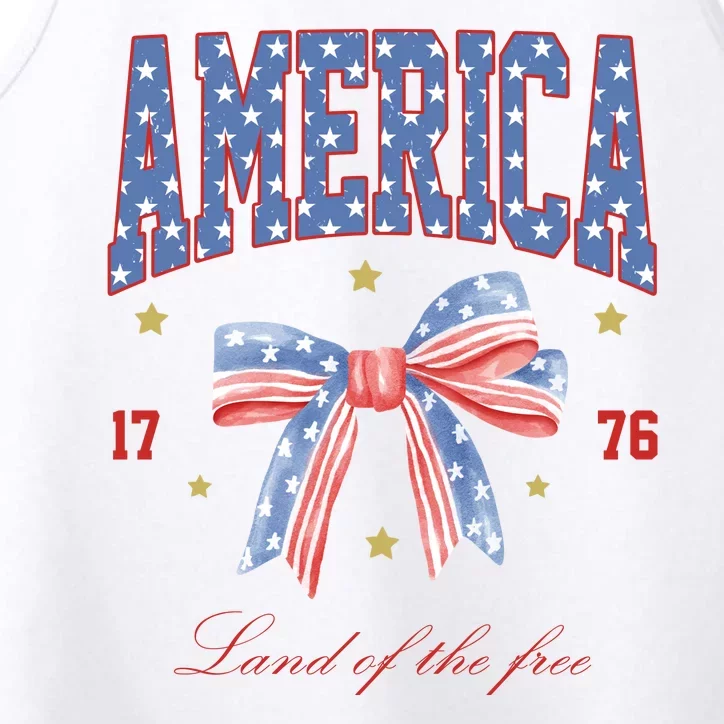 America Land Of The Free Bow Performance Tank