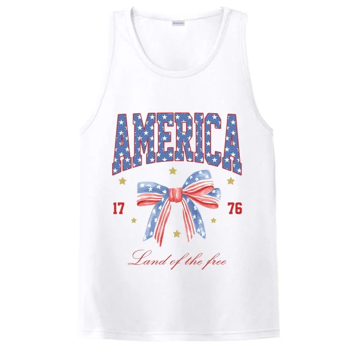 America Land Of The Free Bow Performance Tank