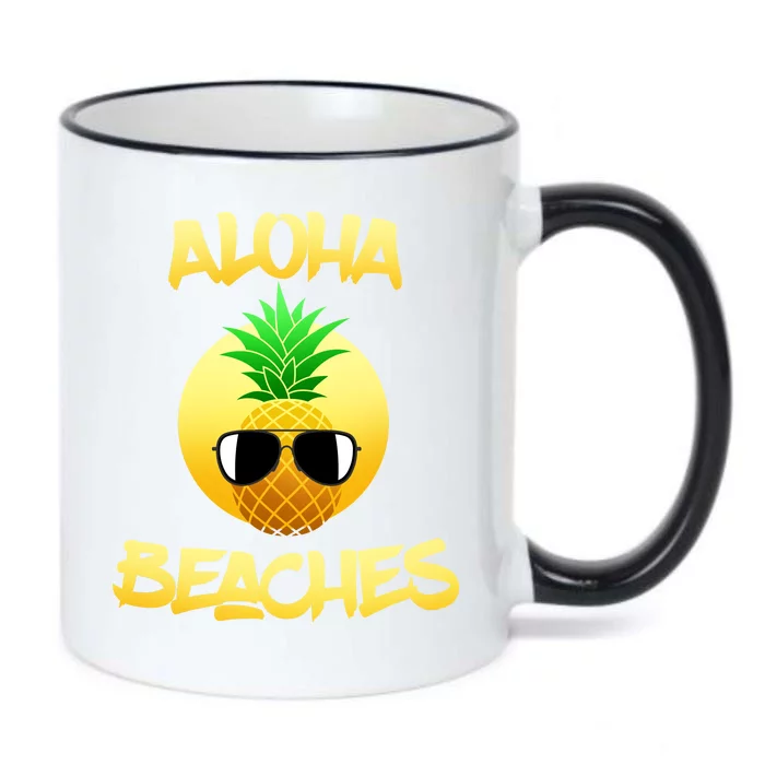 Aloha Beaches Black Color Changing Mug