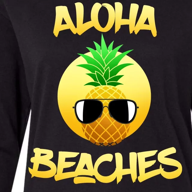 Aloha Beaches Womens Cotton Relaxed Long Sleeve T-Shirt