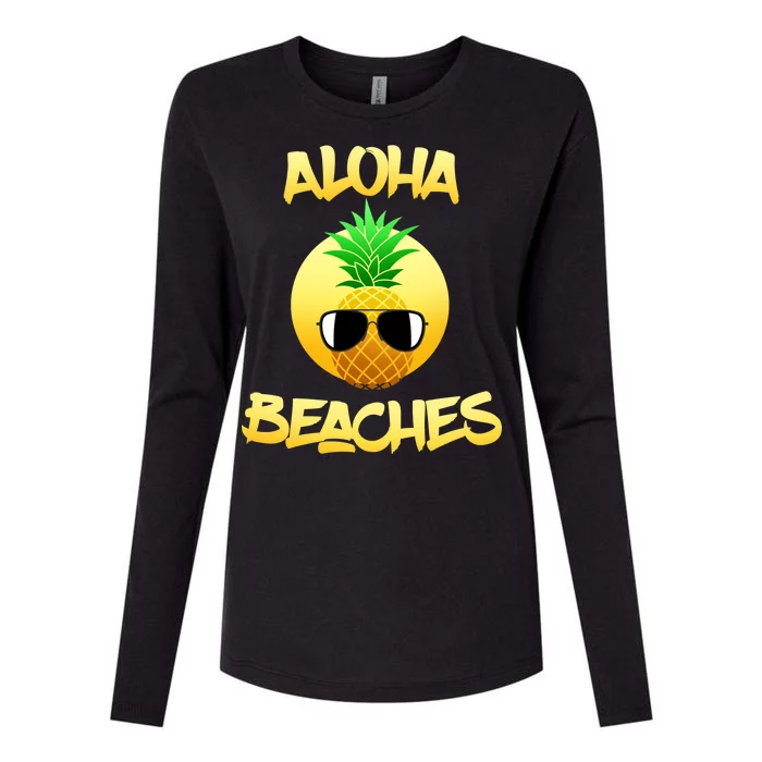 Aloha Beaches Womens Cotton Relaxed Long Sleeve T-Shirt