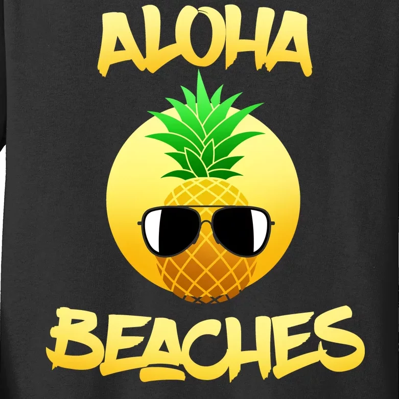 Aloha Beaches Kids Long Sleeve Shirt