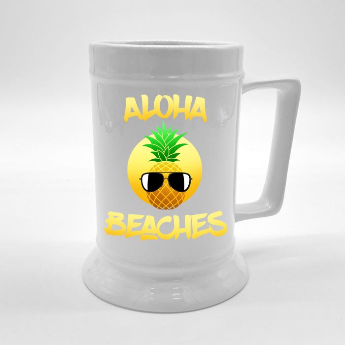 Aloha Beaches Front & Back Beer Stein