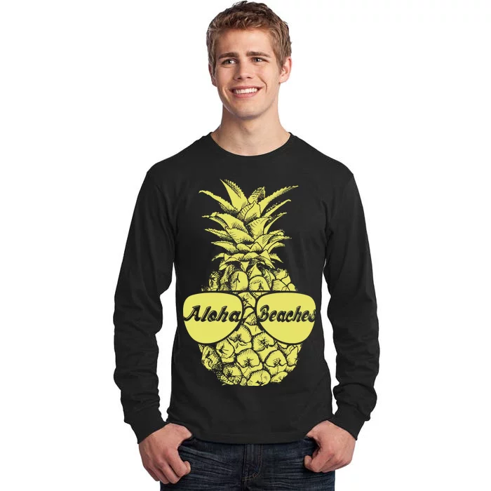 Aloha Beaches Pineapple Tall Long Sleeve T-Shirt