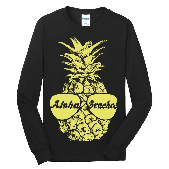 Aloha Beaches Pineapple Tall Long Sleeve T-Shirt