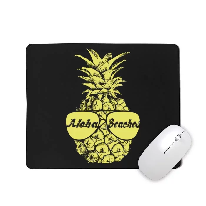 Aloha Beaches Pineapple Mousepad