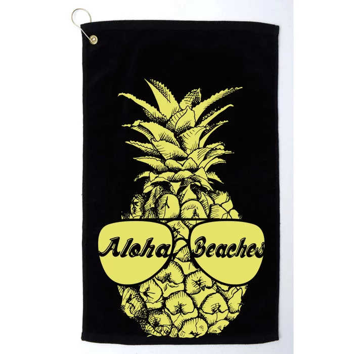 Aloha Beaches Pineapple Platinum Collection Golf Towel