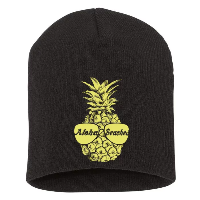 Aloha Beaches Pineapple Short Acrylic Beanie