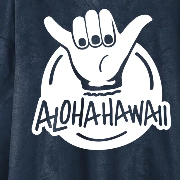 Aloha Hawaii Hand Hooded Wearable Blanket