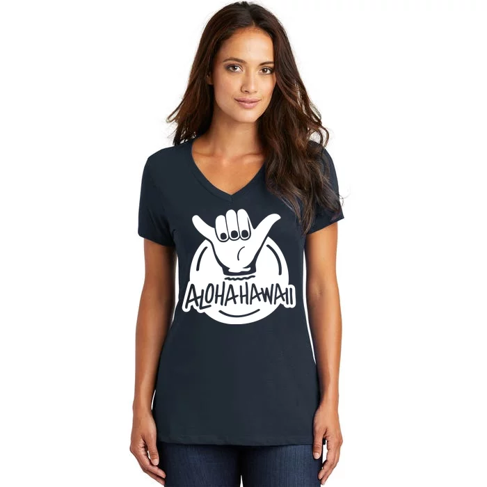 Aloha Hawaii Hand Women's V-Neck T-Shirt