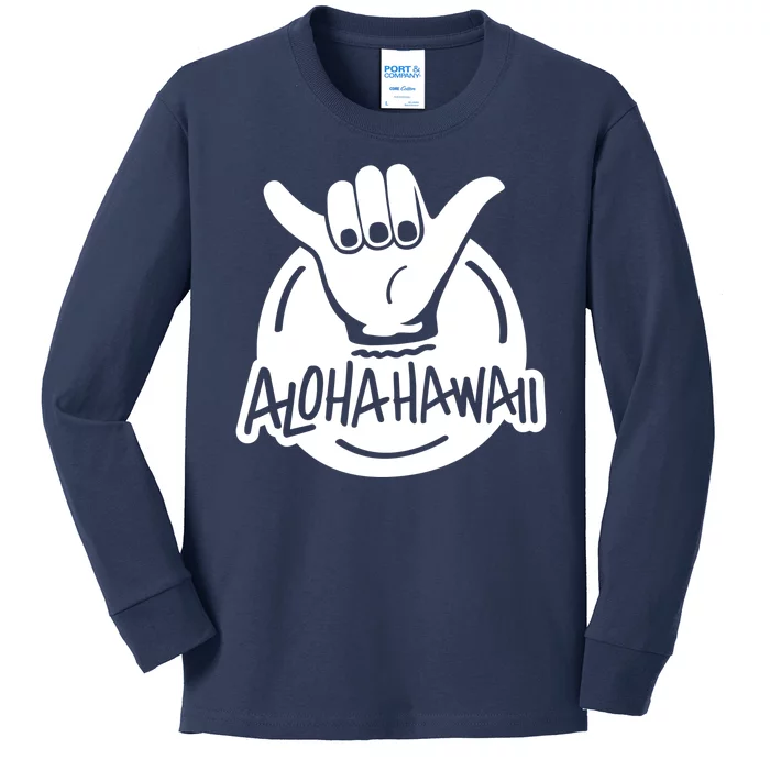 Aloha Hawaii Hand Kids Long Sleeve Shirt