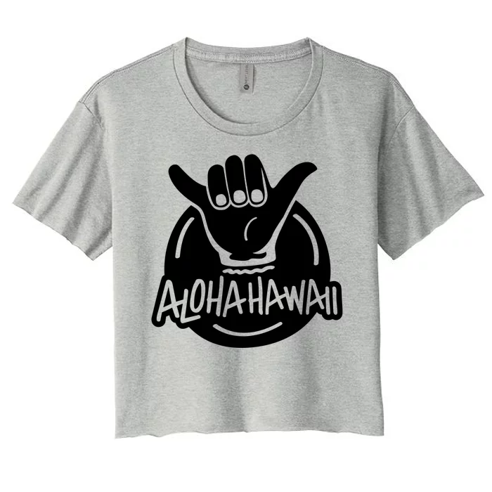 Aloha Hawaii Hand Women's Crop Top Tee