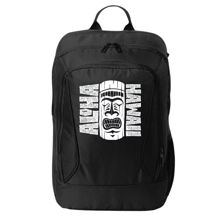 Aloha Hawaii Tiki Statue City Backpack