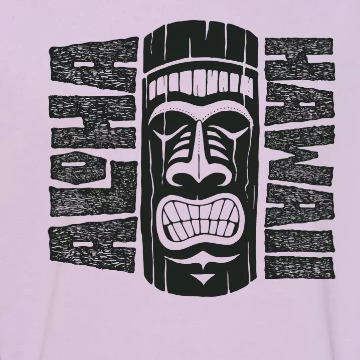 Aloha Hawaii Tiki Statue Garment-Dyed Sweatshirt