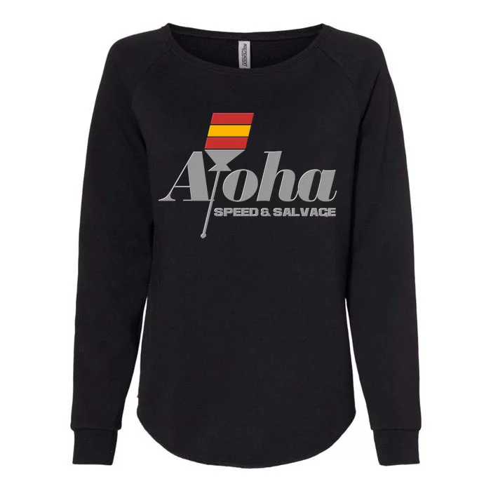 Aloha Speed And Salvage Logo Womens California Wash Sweatshirt