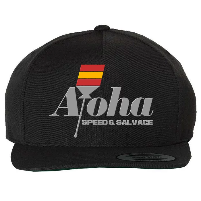 Aloha Speed And Salvage Logo Wool Snapback Cap