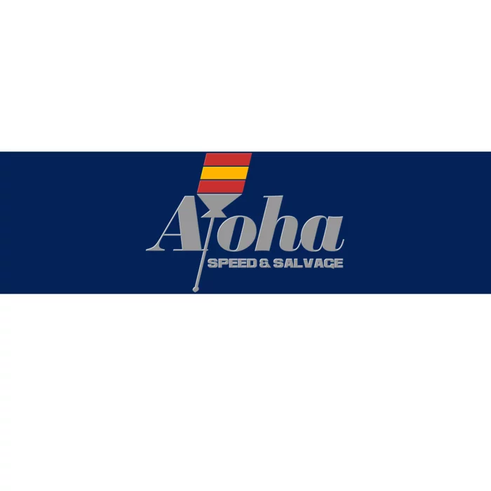 Aloha Speed And Salvage Logo Bumper Sticker