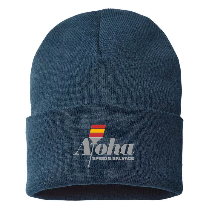 Aloha Speed And Salvage Logo Sustainable Knit Beanie